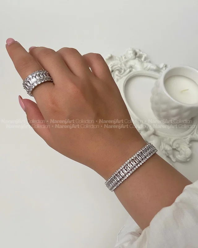 بنگل فول نگین فری سایز ن