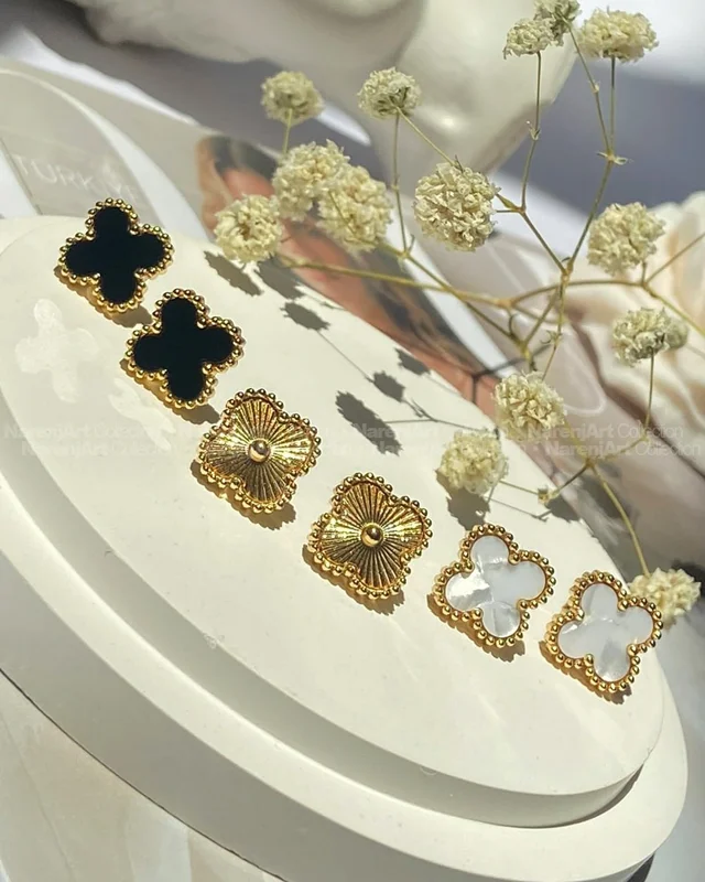 گوشوارههای ونکلیف میخی استیل ط