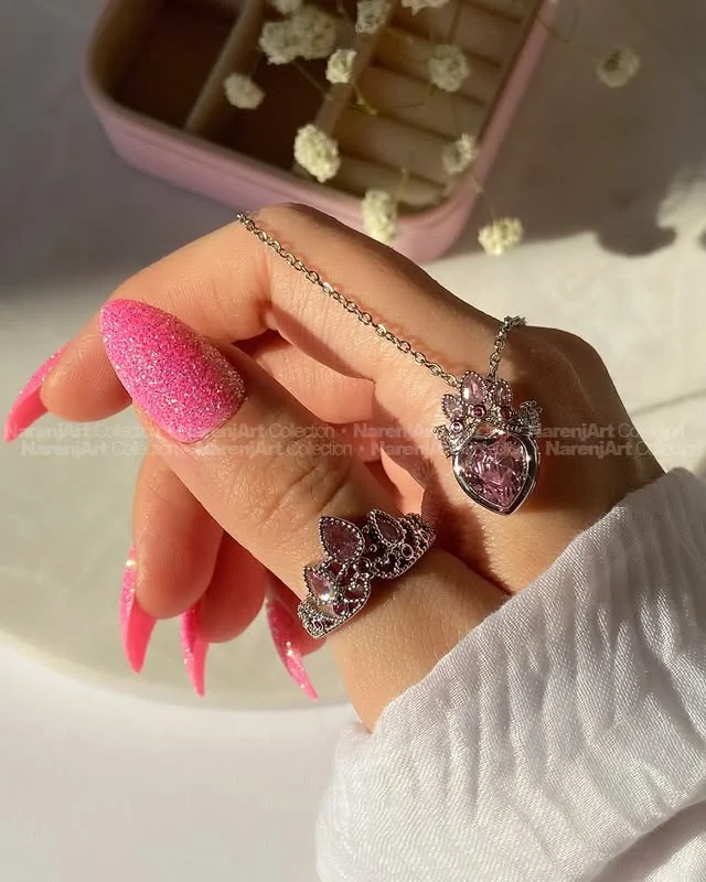 گردنبند و انگشتر راپونزل استیل ن